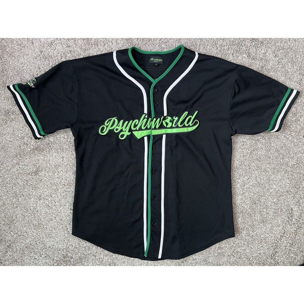 Psychworld Baseball Worldwide Number 21 Jersey Mens XL